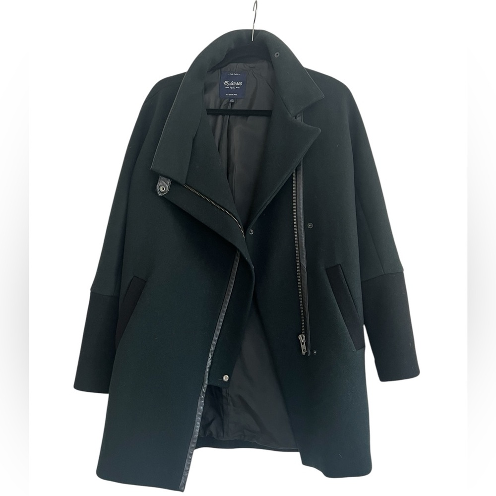 Madewell Black Wool Blend Coat